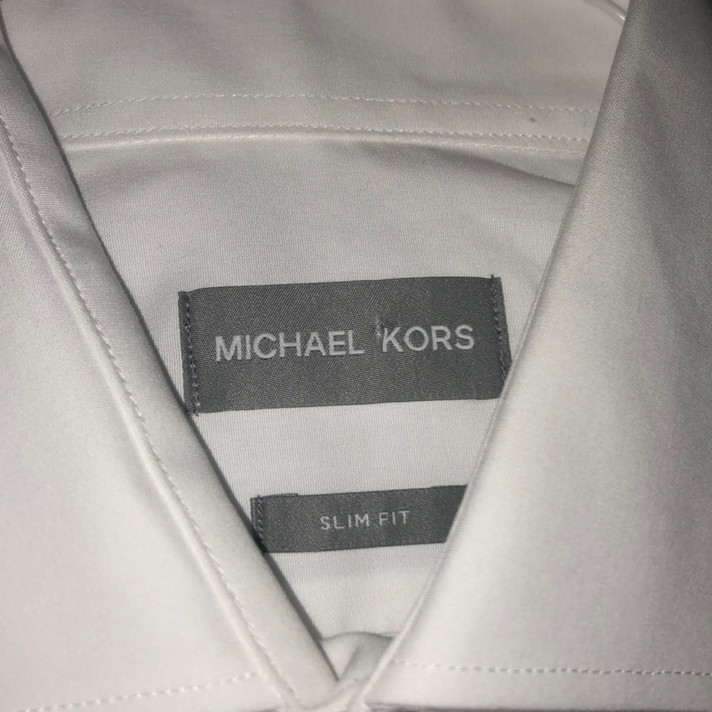 NWOT. White mens button down shirt